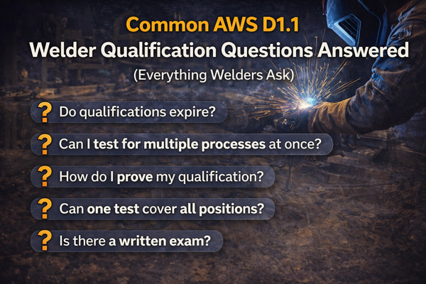 Common AWS D1.1 Welder Qualification Questions Answered (Everything Welders Ask)