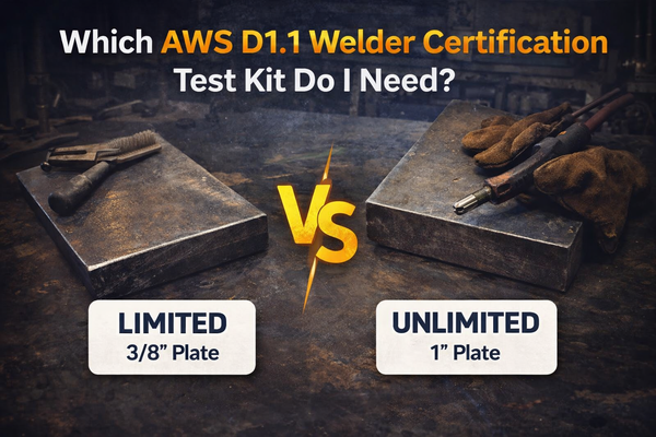Which AWS D1.1 Welder Certification Test Kit Do I Need? (Limited vs Unlimited Explained)