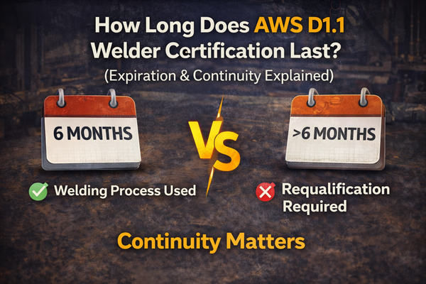 How Long Does AWS D1.1 Welder Certification Last? (Expiration & Continuity Explained)