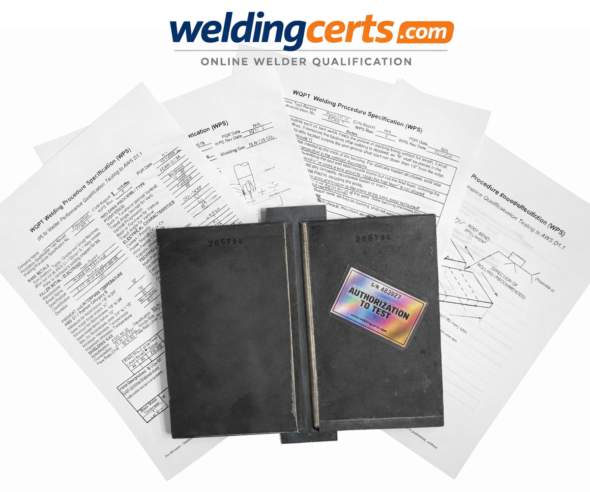 Mail-In Welder Certification Test Kit – 3/8" Limited Thickness – AWS D1.1 – 1 Position