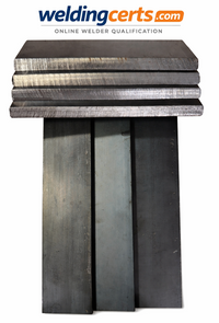 Practice Weld Plate Coupons 3/8" Thick (3X The Practice)