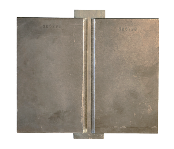 3/8" Weld Qualification Test Plate for AWS D-1.1 Limited Thickness with 1/4"x2" Backing Strip