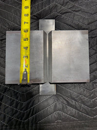 1" Weld Qualification Test Plate for AWS D1.1 Unlimited Thickness with 1/4"x2" Backing Strip